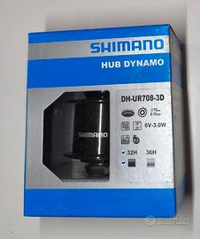 Mozzo dinamo Shimano DH-UR708-3D – nuovo, 32 fori