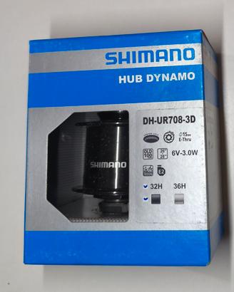 Mozzo dinamo Shimano DH-UR708-3D – nuovo, 32 fori