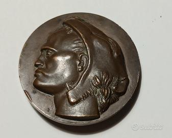 medaglia benito mussolini fascismo ventennio