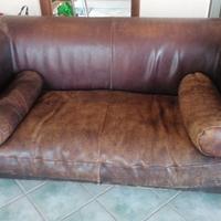 Divani baxter con cuscini in cuoio