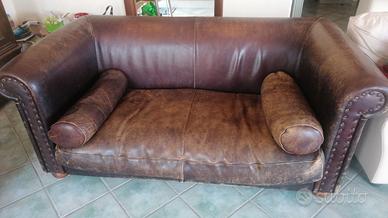 Divani baxter con cuscini in cuoio