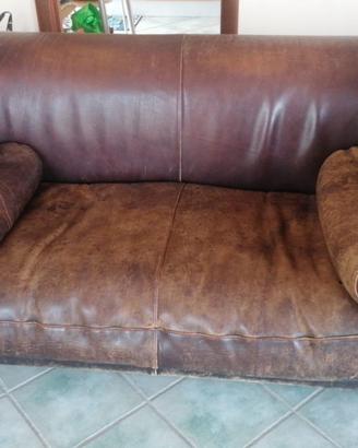 Divani baxter con cuscini in cuoio