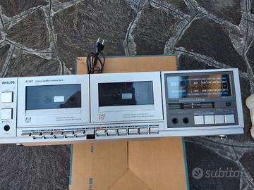 Stereo Double Cassette Deck Philips FC157