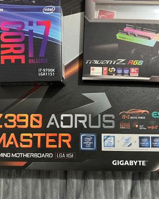 Bundle — Intel i7-9700K + Z390 master + 16 DDR4