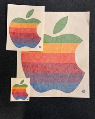 Vetrofanie Apple vintage