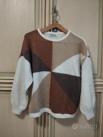 maglione fatto a mano con lana mohair di Bertagna