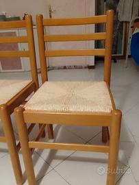 Due sedie impagliate