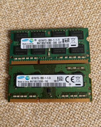Ram Laptop 8gb (2x4gb) DDR3/DDR3L 1600Mhz Samsung