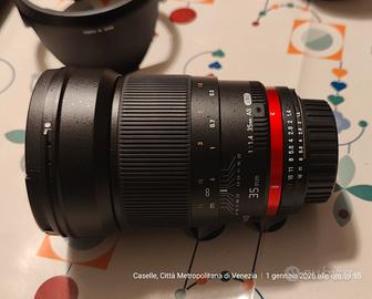 Samyang 35 mm 1,4 x Nikon (F) reflex