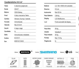 Bicicletta vivo bike VF21 -20"