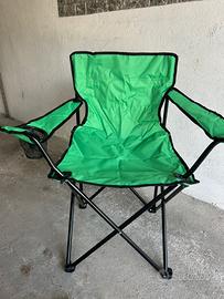 Sedia pieghevole da campeggio nuova