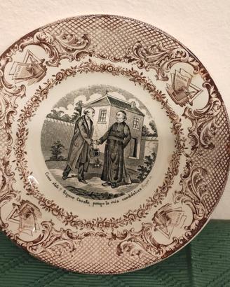 Piatto Società ceramica italiana Giro elettorale