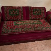 Divano letto anni 40 in velluto