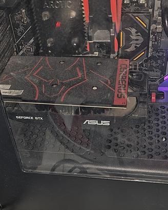 scheda video  Asus 1050 ti overclock 4 gb 