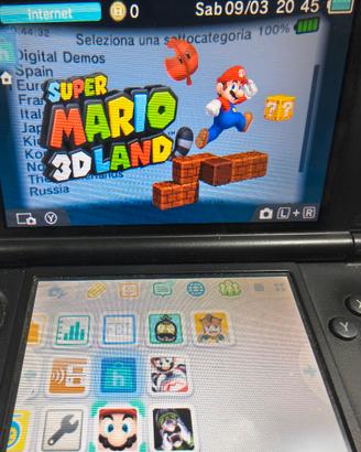 Nintendo 3ds XL con mod giochi 3d leggere descrizi