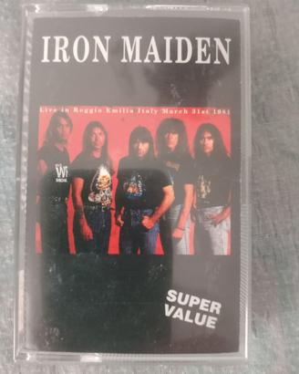Cassetta iron Maiden " live in Reggio Emilia 1981
