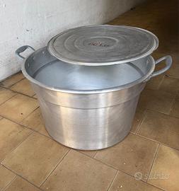 Pentolone Cucina Gigante in alluminio 60 kg