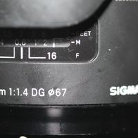 Sigma 35mm 1.4 DG HSM Art per Nikon mount F