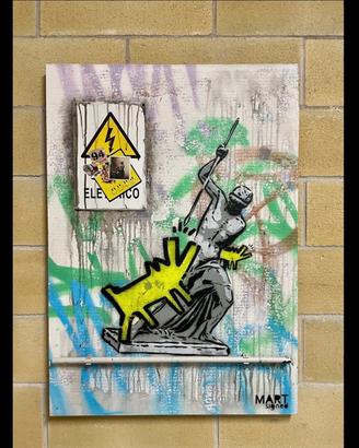 Quadro street art originale Mart Signed
