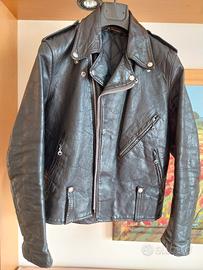 giacca pelle vintage AMF harley mod cal police