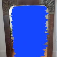 Specchio verticale da parete vintage cornice legno