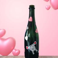 Bottiglia decorativa cuoricini