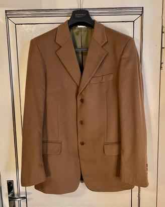 Giacca uomo in cashmere color cammello vintage 90s