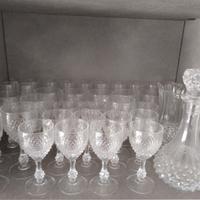 set bicchieri cristallo