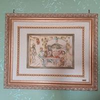 quadro con cornice in legno 