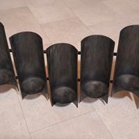 Candelabro etnico in ferro 90x40 da parete - Nuovo