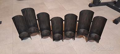 Candelabro etnico in ferro 90x40 da parete - Nuovo