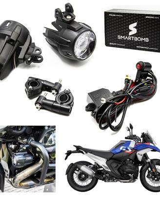 2 Faretti Led BMW GS1300 40W profondità+cablaggio