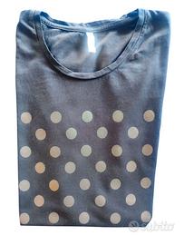 T-shirt con fantasia a pois, tg. S