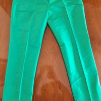 Pantaloni in seta Intrend tg 42 verdi