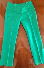 Pantaloni in seta Intrend tg 42 verdi