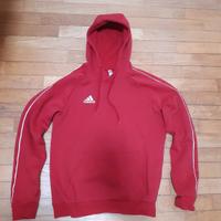 Felpa Adidas con cappuccio rossa | Taglia S