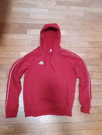 Felpa Adidas con cappuccio rossa | Taglia S