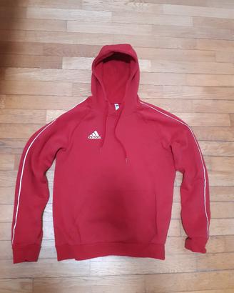Felpa Adidas con cappuccio rossa | Taglia S