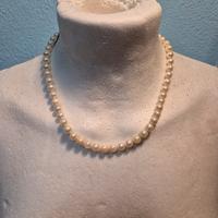 Collana di Perle Naturali con Chiusura in oro 18kt