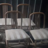 sedie n.6,cassettiera bassa,fornetto,rete in legno