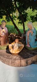 Sacra famiglia in gesso
