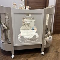 Culla/lettino bebe diamante ovale tortora