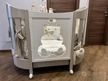 Culla/lettino bebe diamante ovale tortora