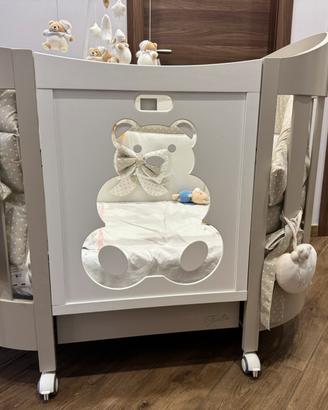 Culla/lettino bebe diamante ovale tortora
