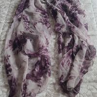 Foulard grande quadrato viola e lilla 