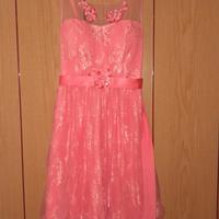 Vestito corto rosa