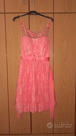 Vestito corto rosa