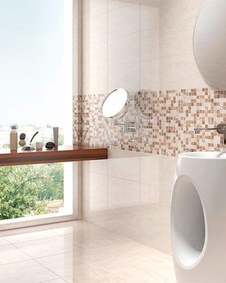 Piastrella rivestimento beige lucido in stock