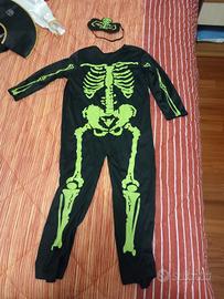 vestito scheletro carnevale/Halloween 