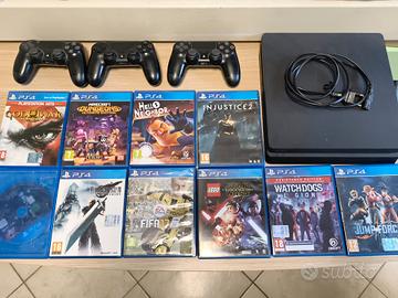 PS4 500GB+10 giochi+3 Joystick